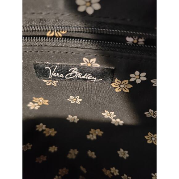 Vera Bradley Campus Backpack Purse Black Quilt Microfiber Utility Academia Boho main image 7